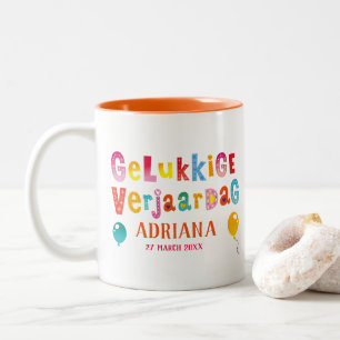 Tasse 2 Couleurs verjaardag