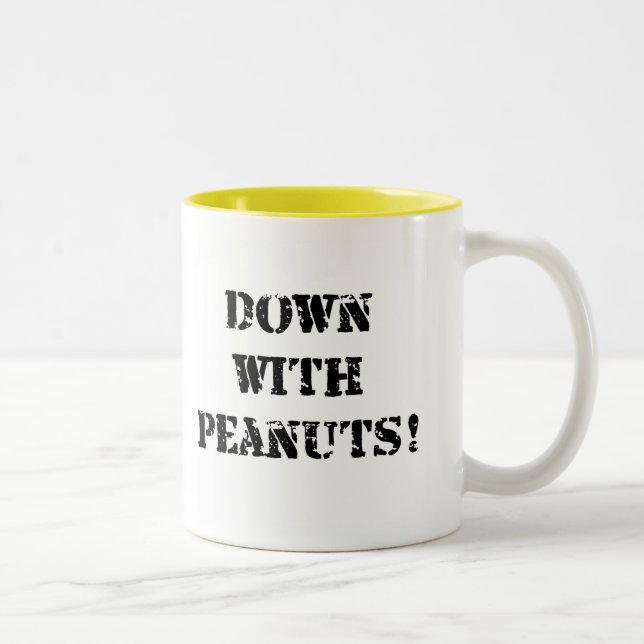Tasse 2 Couleurs Vers le bas avec des arachides (Droit)