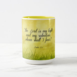 Tasse 2 Couleurs verset biblique, Psaume 27:1