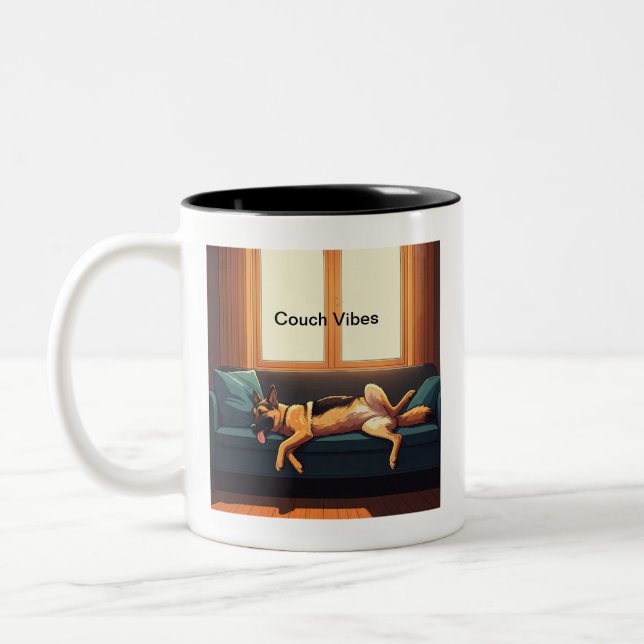 Tasse 2 Couleurs Vibes de canapé bergère allemandes (Gauche)