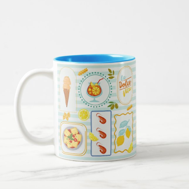Tasse 2 Couleurs Vibes d'été méditerranéennes (Gauche)