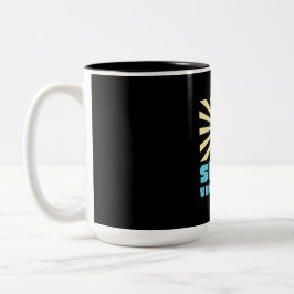 Tasse 2 Couleurs Vibes ensoleillées uniquement - Gras Retro Sunshin