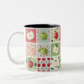 Tasse 2 Couleurs "Vibrant café à thème Apple"