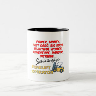 Tasse 2 Couleurs Vie d'un opérateur de chariot élévateur à four