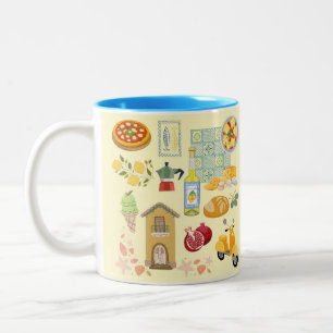 Tasse 2 Couleurs Vie rurale en Italie