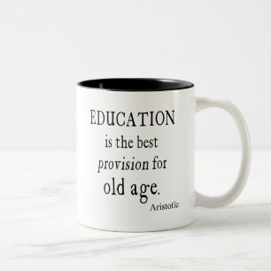 Tasse 2 Couleurs Vieillesse d'Aristote disposition vintage