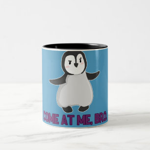 Tasse 2 Couleurs Viens me voir, Bro Penguin