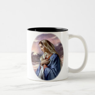 Tasse 2 Couleurs Vierge Marie béni - mère de Dieu