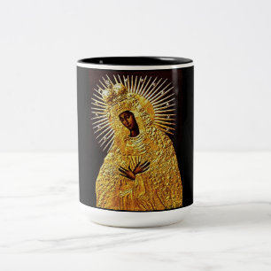 Tasse 2 Couleurs Vierge noire en prière ... art