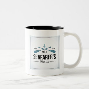 Tasse 2 Couleurs Vieux magasin d'amorce de marins