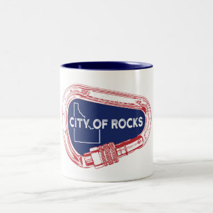 Tasse 2 Couleurs Ville De Rocks Idaho Rock Escalade Carabiner