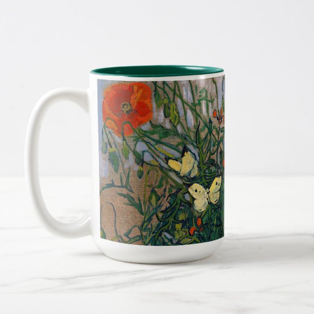 Tasse 2 Couleurs Vincent van Gogh - Papillons et papillons (Gauche)
