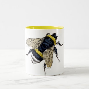 Tasse 2 Couleurs Vintage Bumble Bee