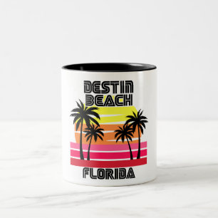 Tasse 2 Couleurs Vintage Destin Beach Floride
