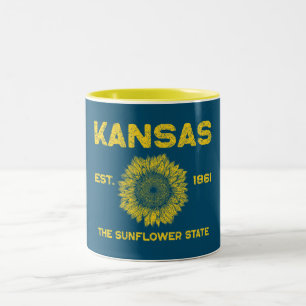 Tasse 2 Couleurs Vintage Kansas