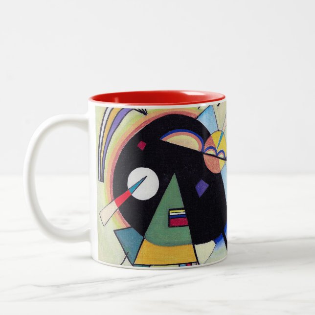 Tasse 2 Couleurs Vintage noir et violet - Kandinsky Abstrait Art (Gauche)