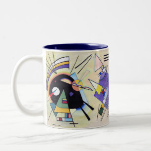 Tasse 2 Couleurs Vintage noir et violet - Kandinsky Abstrait Art