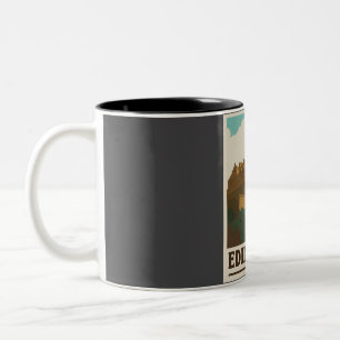 Tasse 2 Couleurs Vintage voyage du château d'Édimbourg