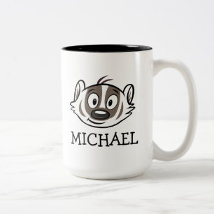 Tasse 2 Couleurs Visage de blaireau de boomer du raton laveur de