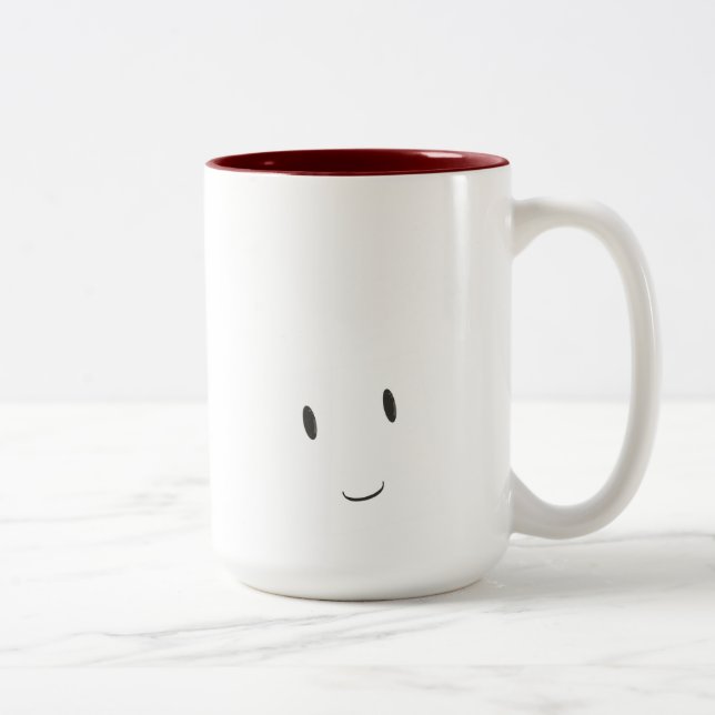 Tasse 2 Couleurs Visage souriant (Droit)