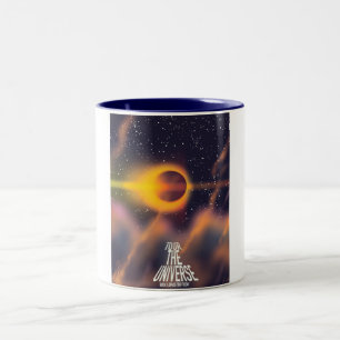 Tasse 2 Couleurs Visitez l'Univers "Réservez un voyage aujourd'hui"