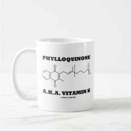 Tasse 2 Couleurs Vitamine K (molécule chimique) de Phylloquinone