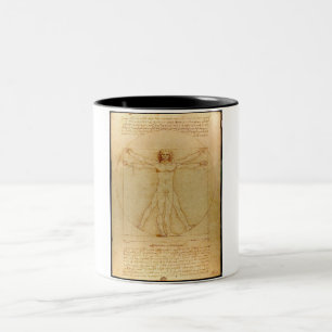 Tasse 2 Couleurs Vitruvien, Léonard de Vinci