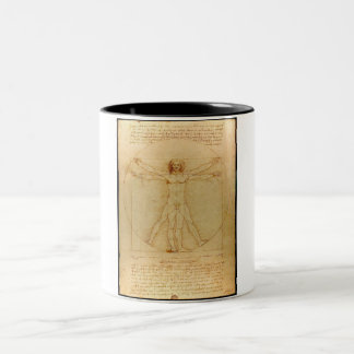 Tasse 2 Couleurs Vitruvien, Léonard de Vinci