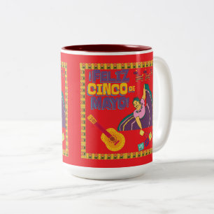 Tasse 2 Couleurs Vive la liberté rouge vif
