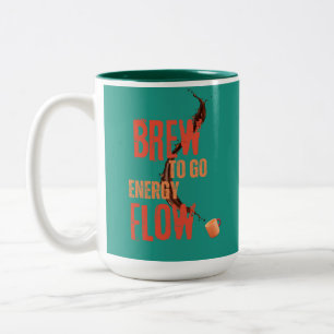 Tasse 2 Couleurs Vivid Brassage Artistique Pour Aller Énergétique F