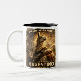 Tasse 2 Couleurs VLLC Orgullosamente Argentino Llama Mate Patriotic