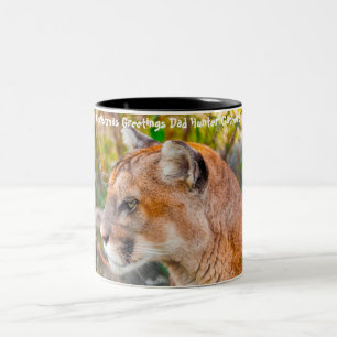 Tasse 2 Couleurs Vœux de Noël Papa Chasseur-Cueilleur