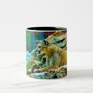 Tasse 2 Couleurs Vœux de Noël Papy Chasseur-Cueilleur