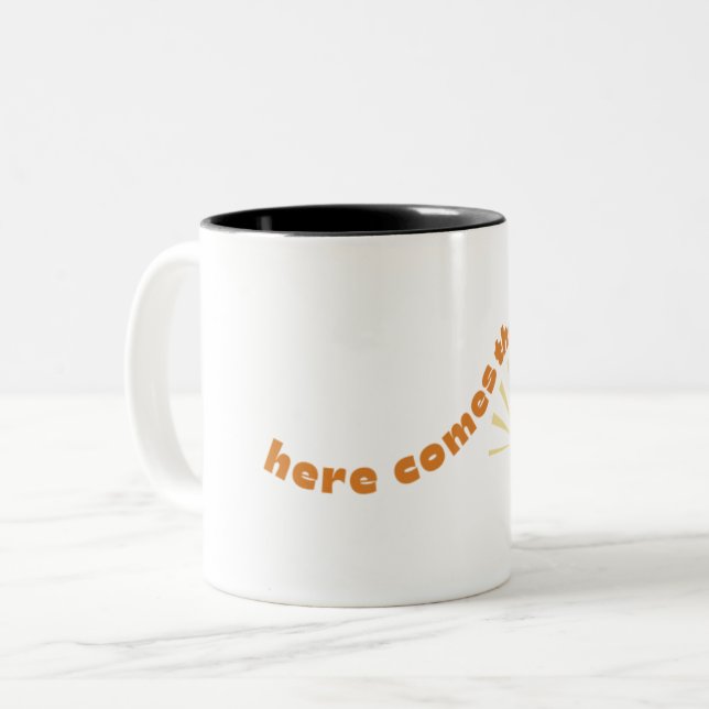 Tasse 2 Couleurs Voici la boue du soleil (Devant gauche)