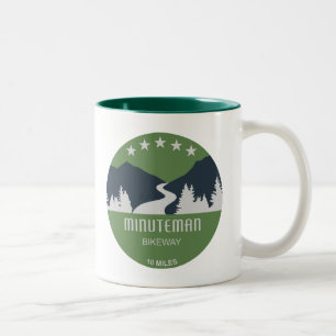 Tasse 2 Couleurs Voie cyclable Minuteman Boston Massachusetts