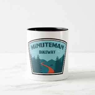Tasse 2 Couleurs Voie cyclable Minuteman Boston Massachusetts