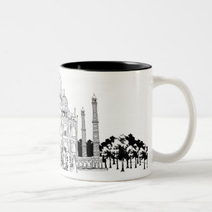 Tasse 2 Couleurs Voie par le Taj Mahal