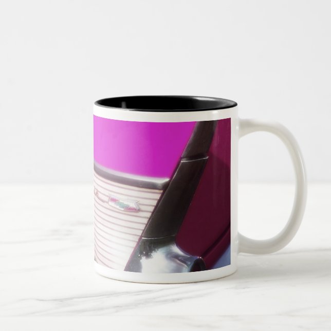 Tasse 2 Couleurs Voiture classique : Bel Air de Chevrolet (Droit)