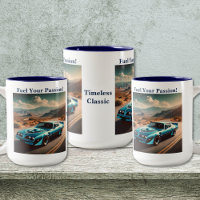 Voiture de style Trans Am bleu classique