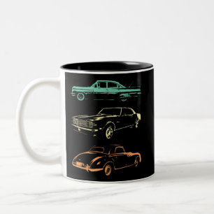 Tasse 2 Couleurs Voitures Vintage - 80s & 90s Graphic Retro