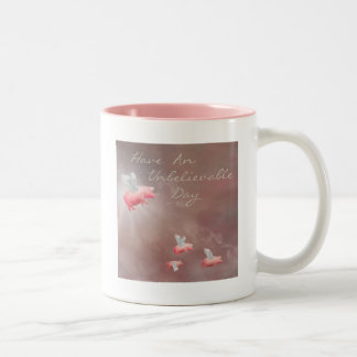 Tasse 2 Couleurs Voler des porcs jour incroyable