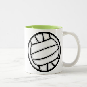 Tasse 2 Couleurs Volleyball vert