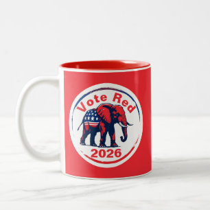 Tasse 2 Couleurs Vote Red 2026