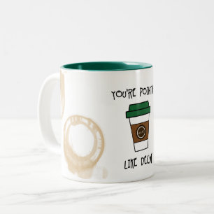 Tasse 2 Couleurs Vous êtes du café sans pomme - comme de la pâte d'