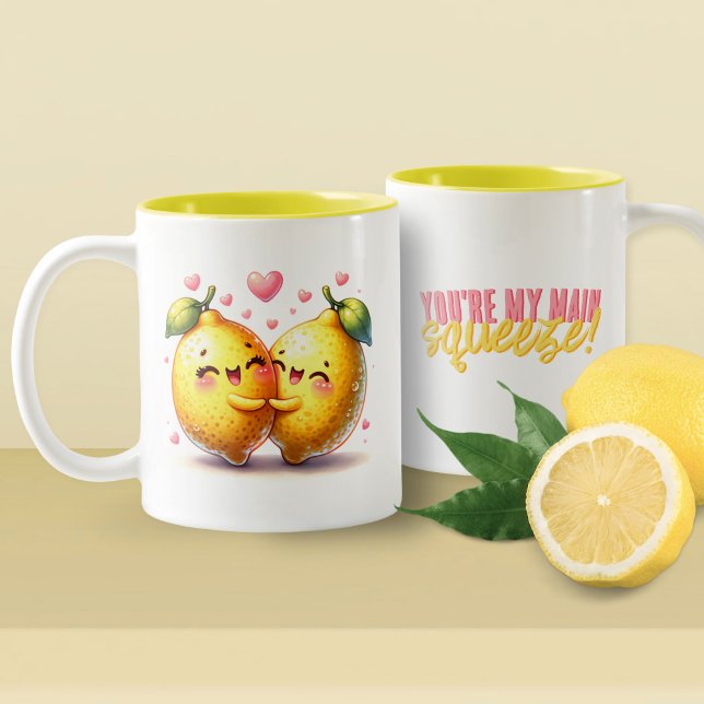 Tasse 2 Couleurs Vous êtes mon principal Squeeze Funny Lemons Love (Créateur téléchargé)