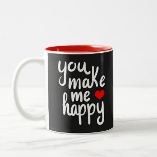 TASSE 2 COULEURS **VOUS ME RENDEZ HEUREUX**