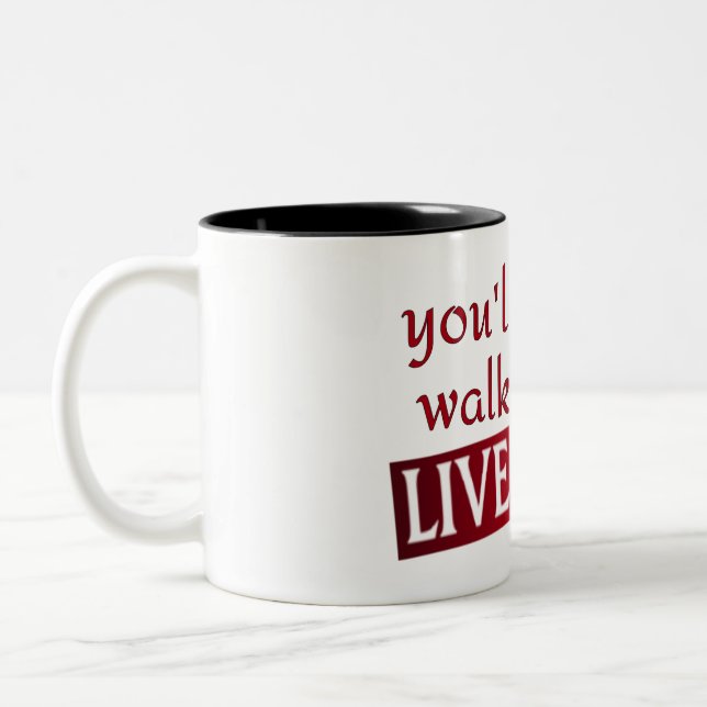 Tasse 2 Couleurs vous ne marcherez jamais seul Liverpool (Gauche)