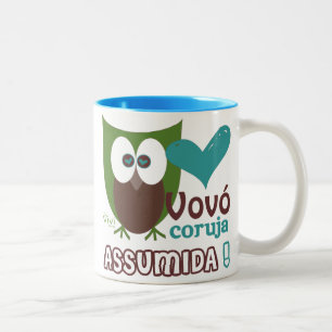 Tasse 2 Couleurs Vovó Coruja Asmida