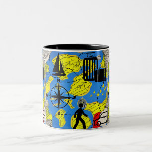 Tasse 2 Couleurs Voyageur mondial