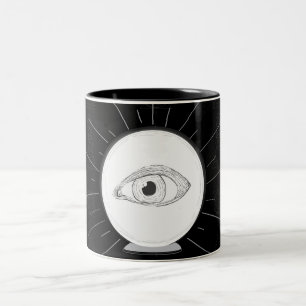 Tasse 2 Couleurs Voyante Œil de Voyant Boule de Cristal Ésotérique